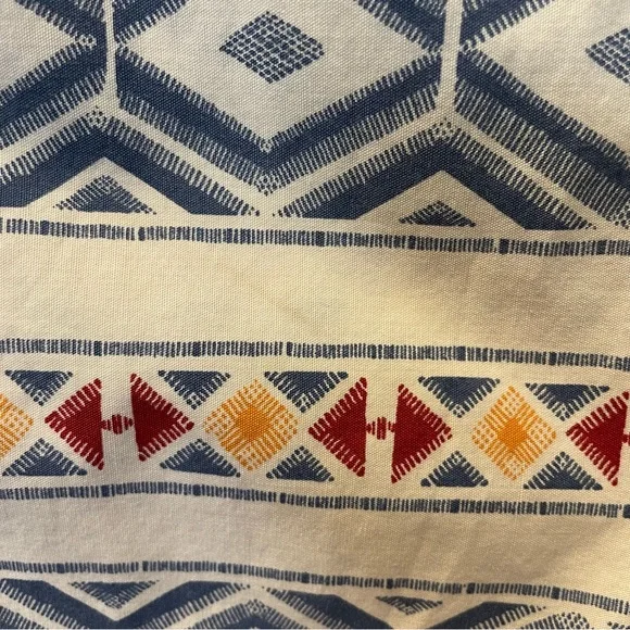 Hollister California Aztec Short Cuffed Sleeve Button Down Shirt Teen XL Tribal - Picture 6 of 14